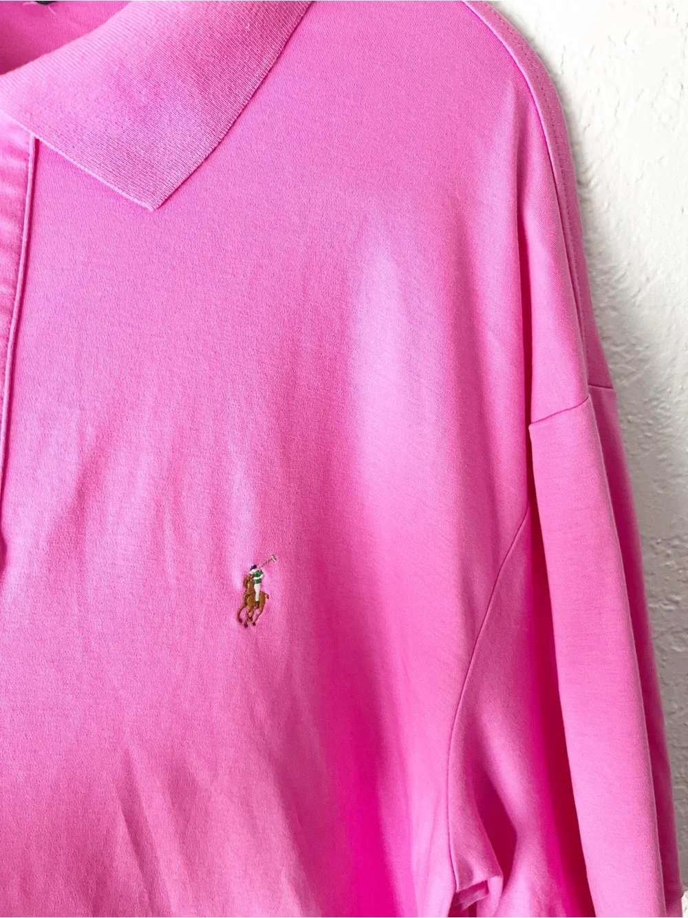 Polo by Ralph Lauren Hot Pink Classic Polo Shirt 2XLT Tall Pima Soft Touch Prep